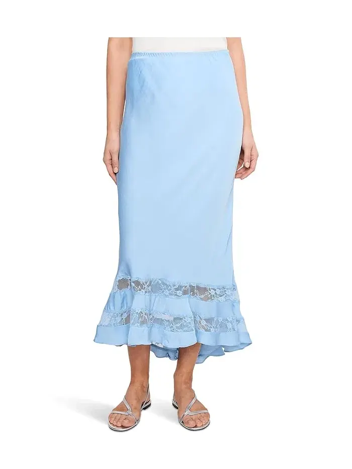 Юбка-комбинация Long Lost Lover Half Slip Free People — изображение 1 из 5, синий