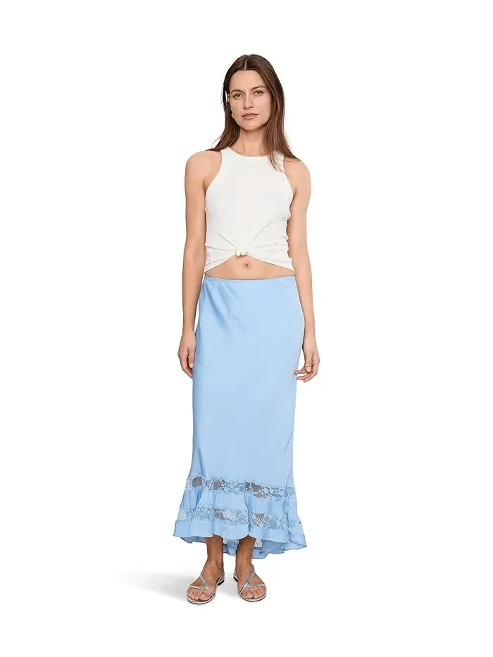 Юбка-комбинация Long Lost Lover Half Slip Free People — изображение 2 из 5, синий