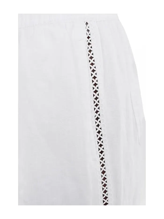 Брюки широкие Stella Linen Trim Splendid — изображение 5 из 5, белый