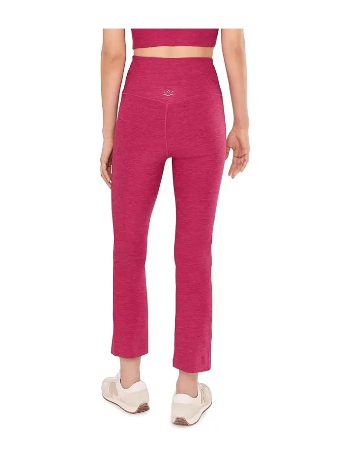 Брюки спортивные Spacedye Pintuck Kick Flare High Waisted Beyond Yoga — изображение 4 из 5, фиолетовый