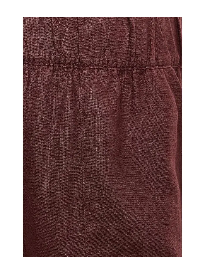 Штаны широкие Easy Wide Leg Linen Beyond Yoga — изображение 5 из 5, мокка