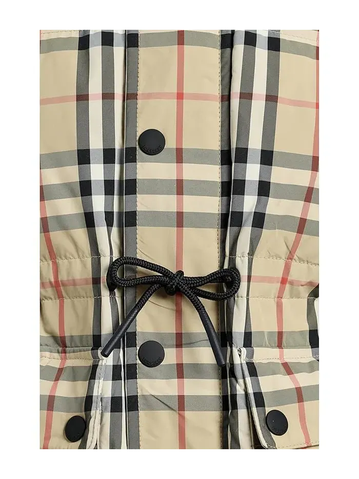 Пальто с клеткой Franklin Burberry Kids — изображение 3 из 3, песочный
