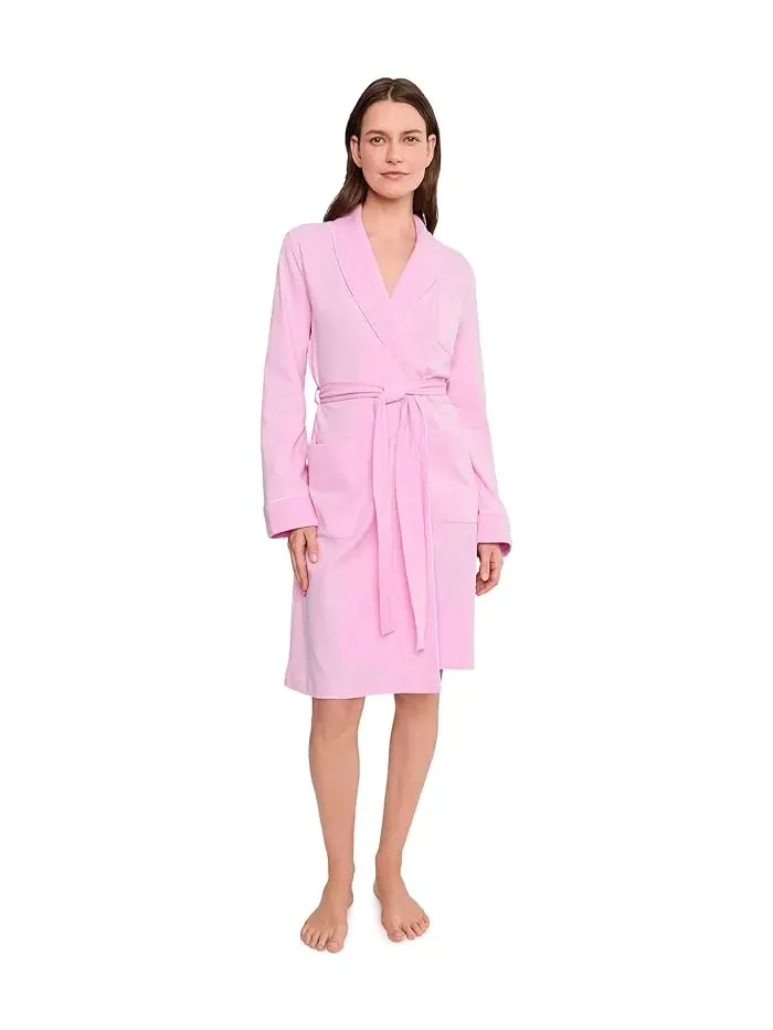 Халат стеганый с воротником-шалька Lauren Ralph Lauren — изображение 1 из 5, розовый