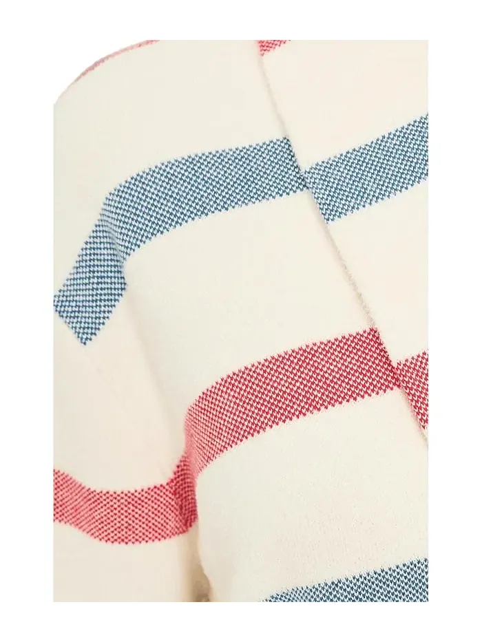 Халат CozyChic Ultra Lite Cotton Stripe Barefoot Dreams — изображение 5 из 5, кремовый мульти