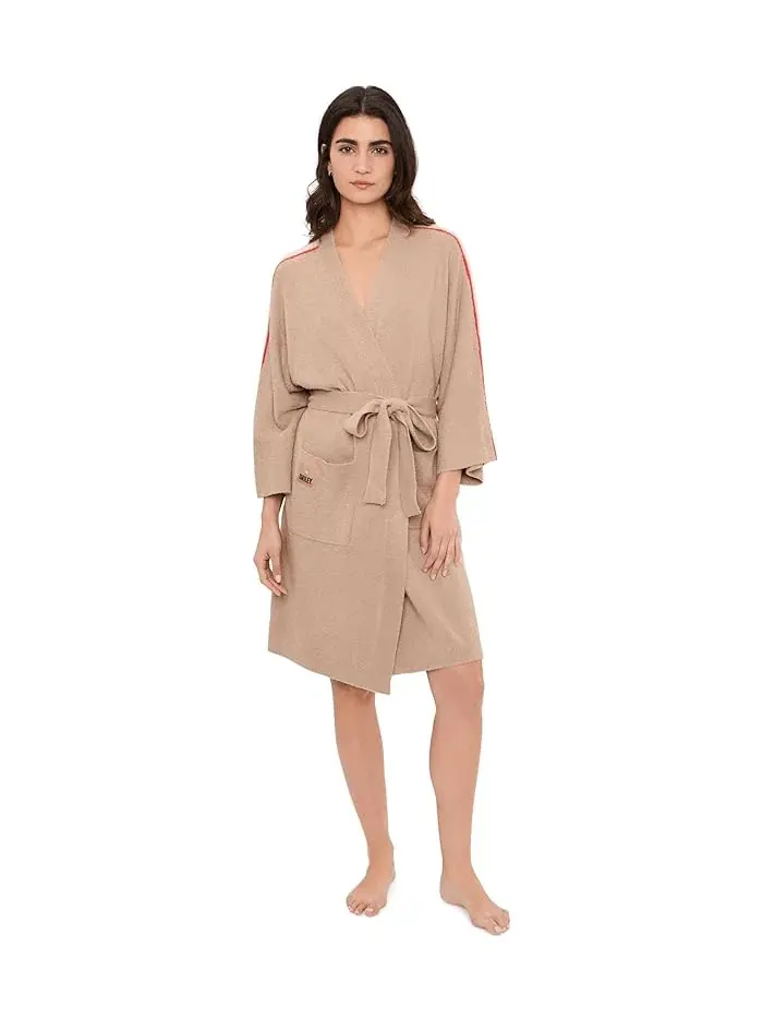 Халат из мягкого трикотажа CozyChic Lite Smiley Sun Robe Barefoot Dreams — изображение 2 из 5, мульти
