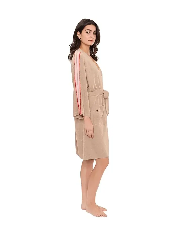 Халат из мягкого трикотажа CozyChic Lite Smiley Sun Robe Barefoot Dreams — изображение 3 из 5, мульти