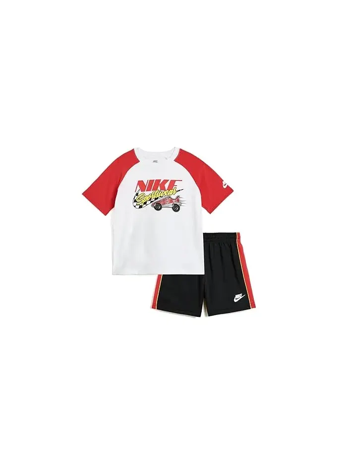 Спортивный набор Nike Kids Victory Lap French Terry Shorts Set — изображение 1 из 3, черный