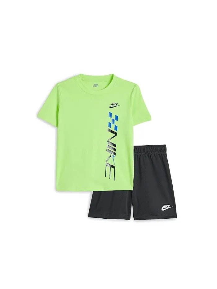 Спортивный набор для мальчиков Victory Lap Mesh Shorts Set Nike Kids — изображение 1 из 3, темный серый