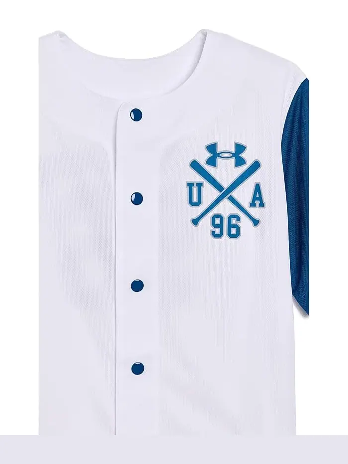 Бейсбольный костюм с шортами и топом Baseball Jersey Set Under Armour Kids — изображение 3 из 3, фиолетовый