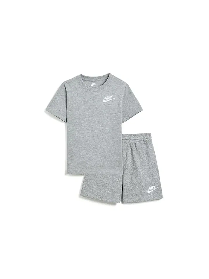 Спортивный костюм из футера модель Futura Club Shorts Set Nike Kids — изображение 1 из 3, черный
