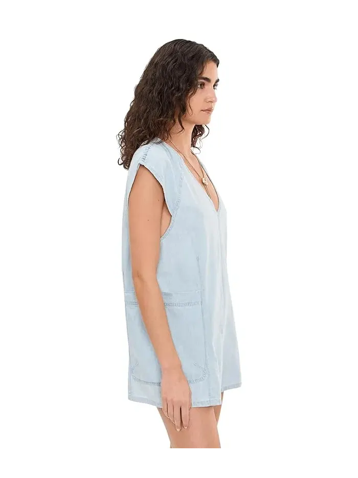 Комбинезон джинсовый Free Fall Free People — изображение 3 из 5, голубой