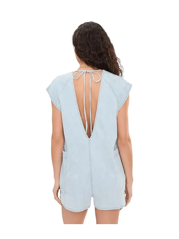 Комбинезон джинсовый Free Fall Free People — изображение 4 из 5, голубой