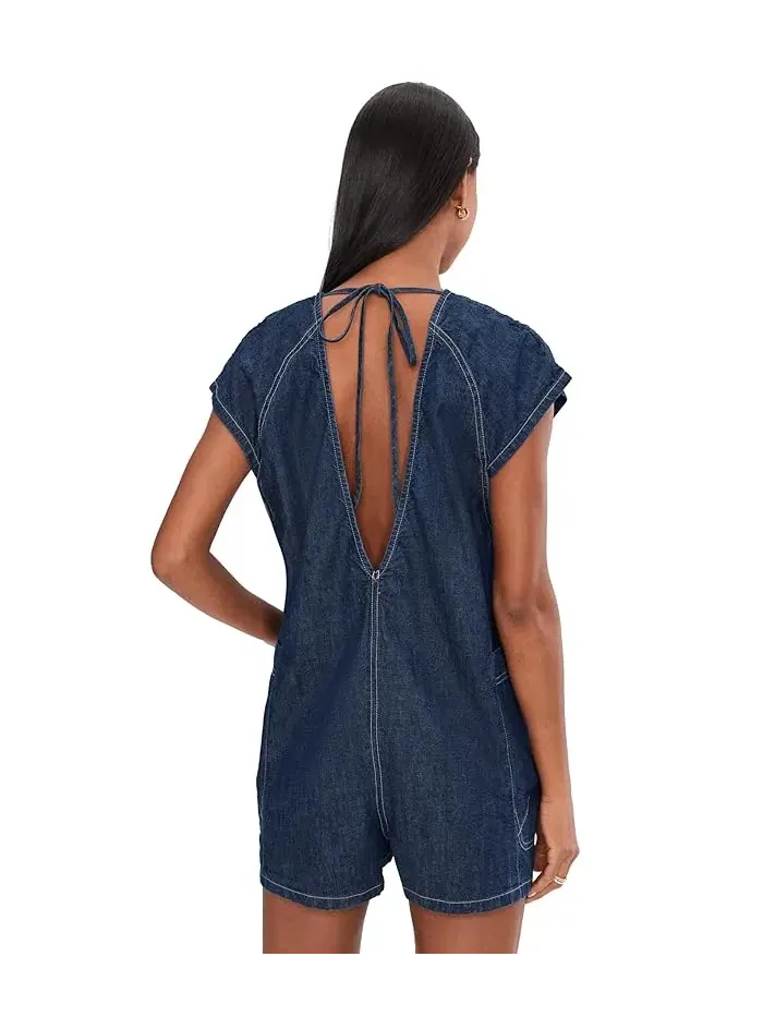 Комбинезон джинсовый Free Fall Free People — изображение 4 из 5, глубокий синий