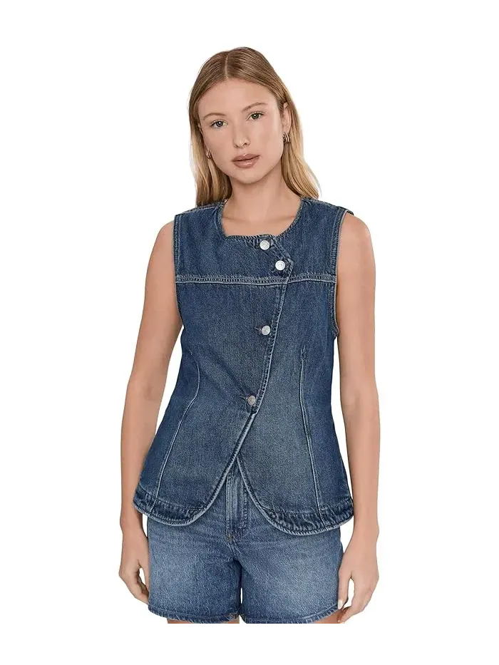 Жилет джинсовый Maris Denim Free People — изображение 1 из 5, настенный цветок