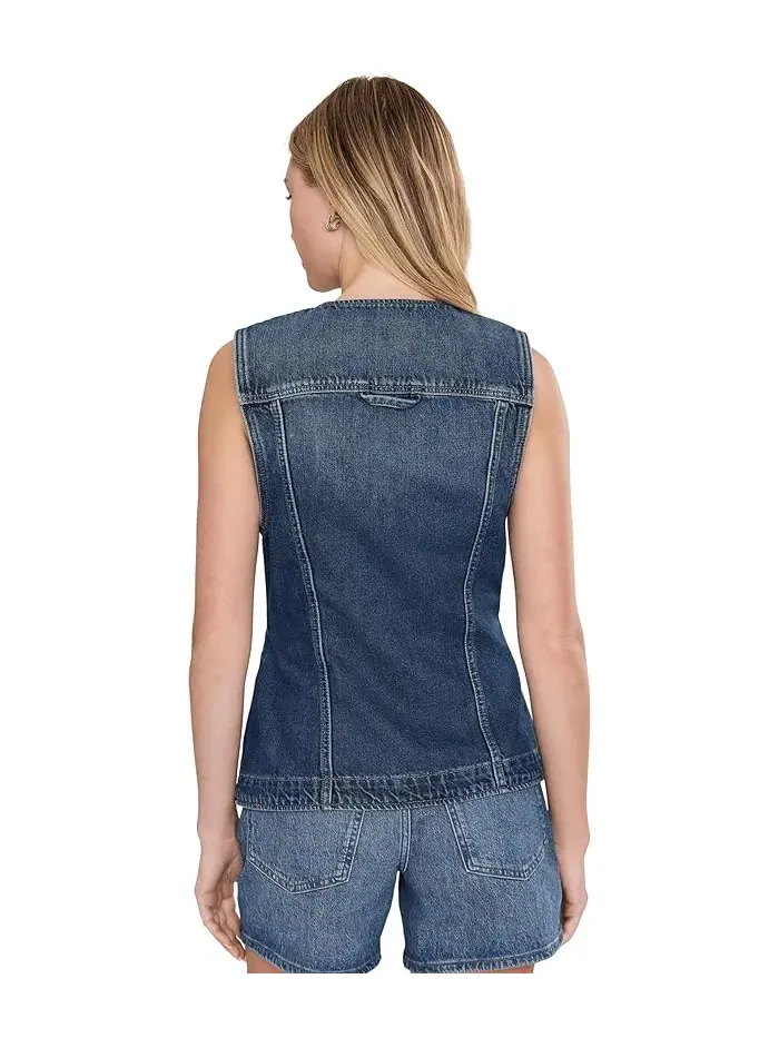 Жилет джинсовый Maris Denim Free People — изображение 4 из 5, настенный цветок
