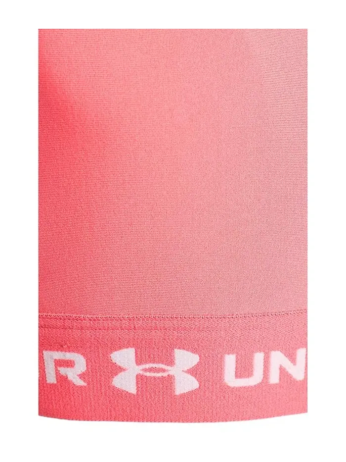 Спортивный топ Cross-Back Mid-Impact Under Armour Kids — изображение 3 из 3, розовый/белый