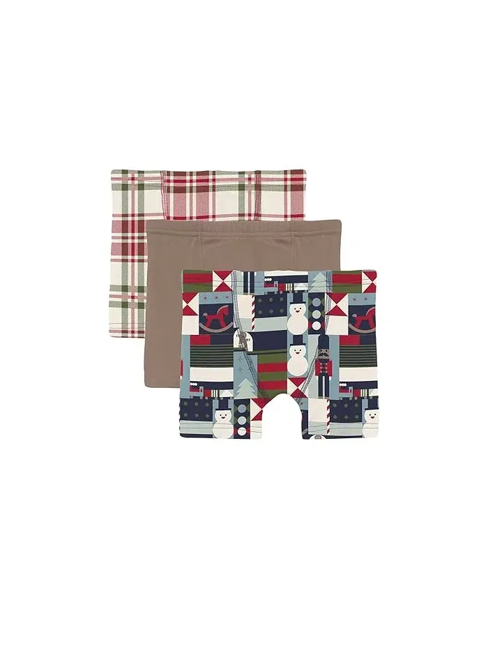 Боксеры набор 3шт Print Boxer Brief Kickee Pants Kids — изображение 1 из 4, мульти