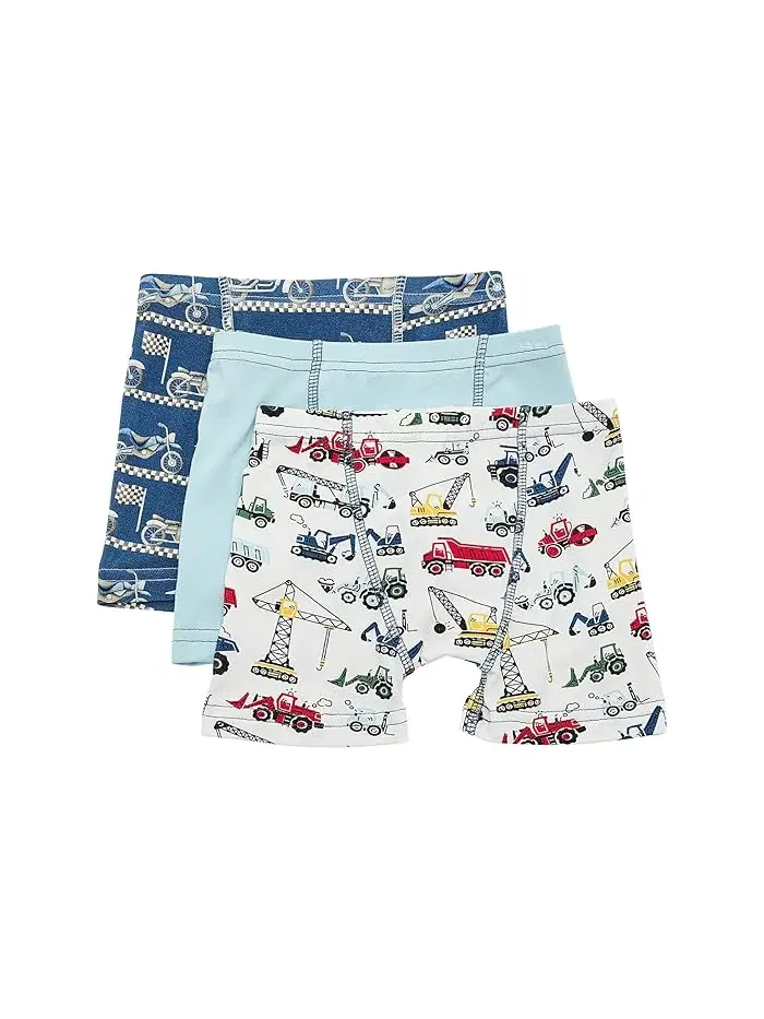Трусы боксеры набор 3 шт дышащие Print Boxer Brief Set Kickee Pants Kids, Aloe Christmas Dogs — изображение 1 из 3