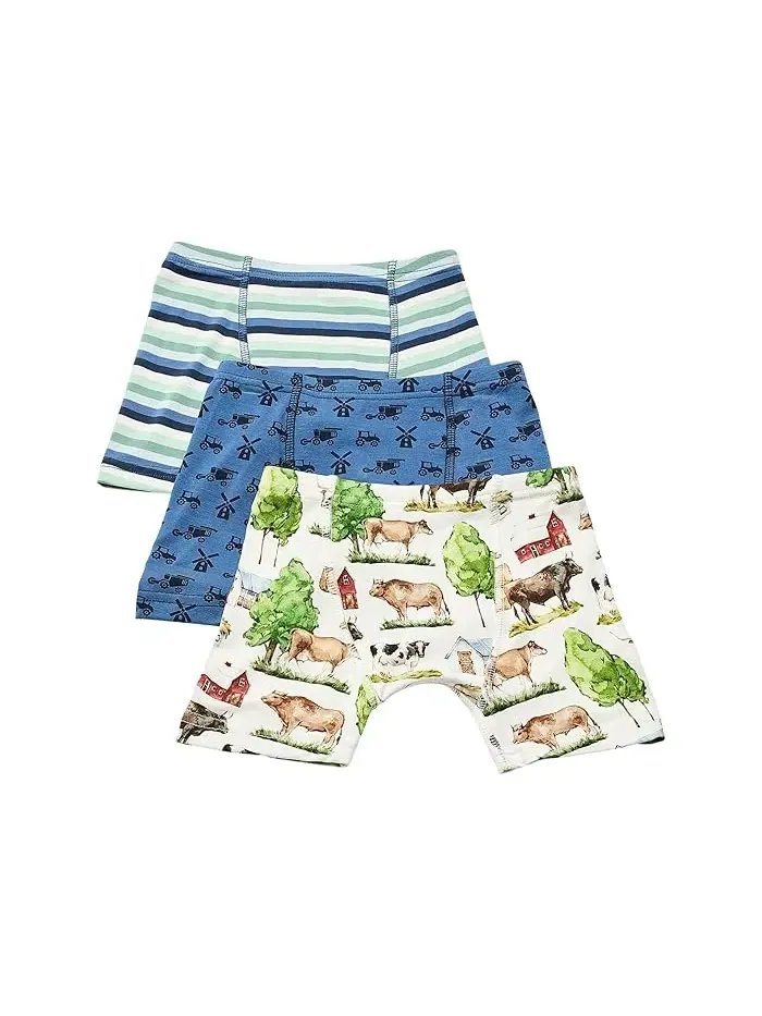 Боксеры набор из 3 Print Boxer Brief Set Kickee Pants Kids — изображение 1 из 3