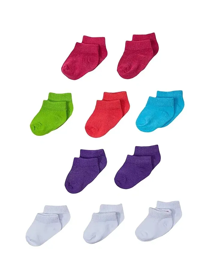 Носки низкие для девочек 10 пар Hanes — изображение 1 из 1, серый/черный