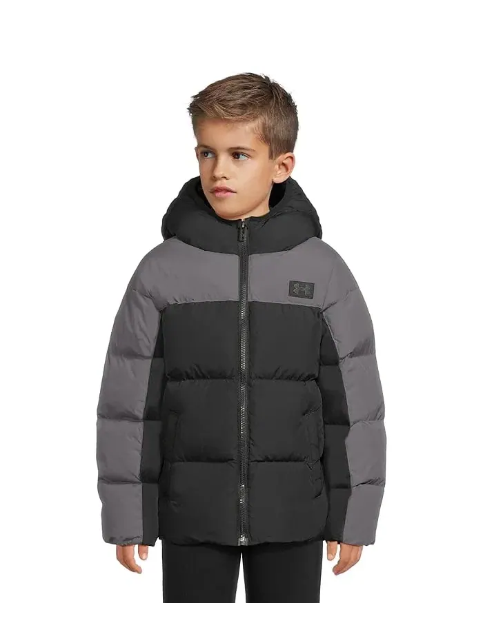 Пуховик Tuckerman Puffer Jacket Under Armour Kids — изображение 1 из 4, черный