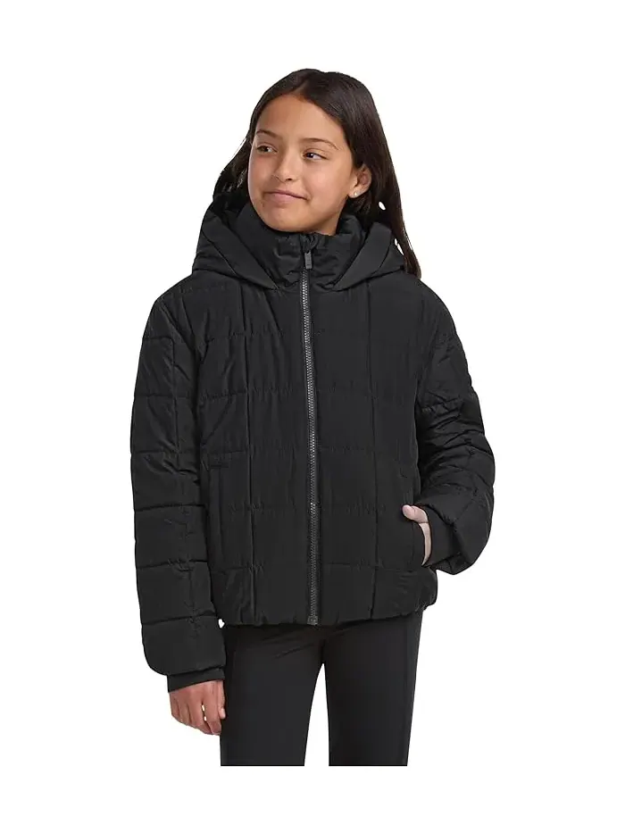 Пуховик Midweight Puffer Jacket abercrombie kids — изображение 1 из 5, серый