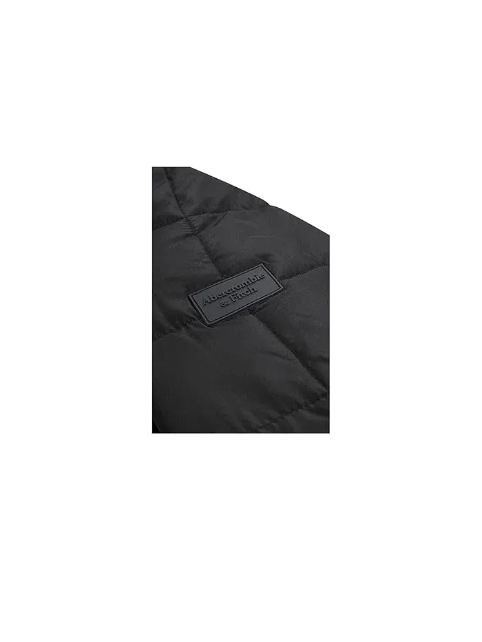 Пуховик Midweight Puffer Jacket abercrombie kids — изображение 3 из 5, серый