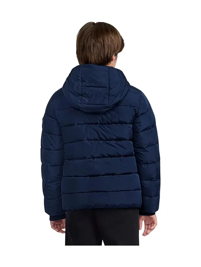 Пуховик Midweight Puffer Jacket abercrombie kids — изображение 2 из 4, темно-синий