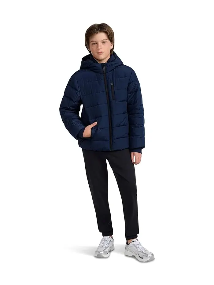 Пуховик Midweight Puffer Jacket abercrombie kids — изображение 4 из 4, темно-синий