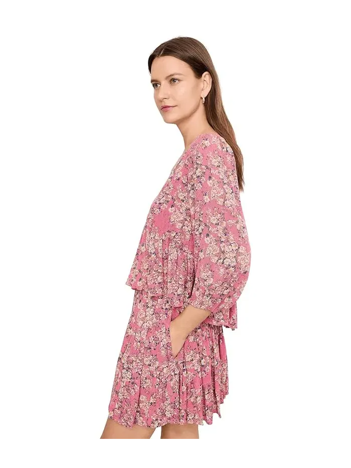 Комплект из топа и юбки Perishing Printed Set Free People — изображение 3 из 5, розовый