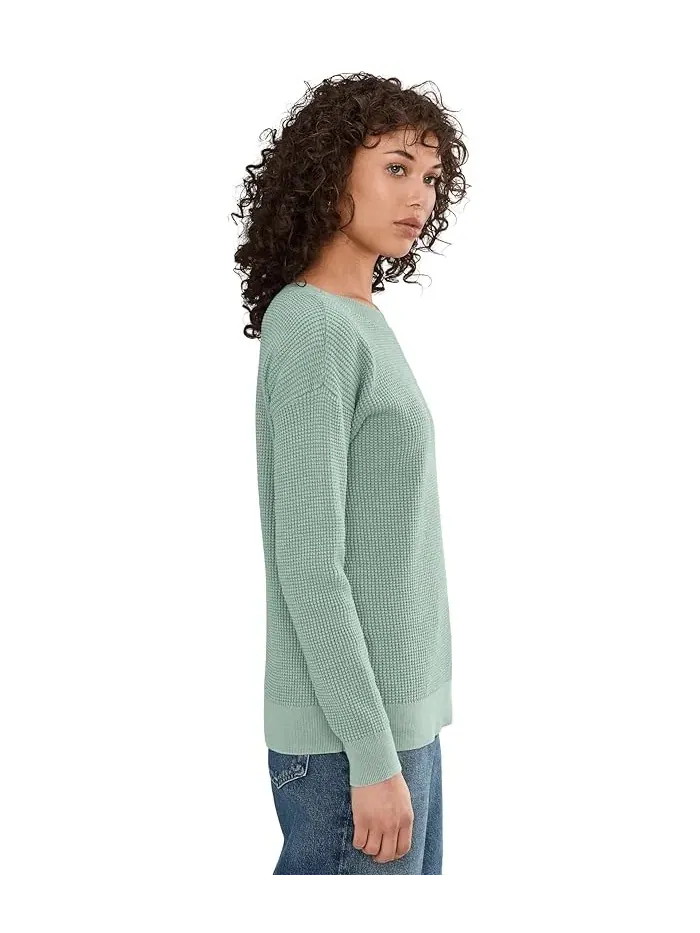 Свитер Sunwashed Waffle L.L.Bean — изображение 3 из 5, бледно-салатовый
