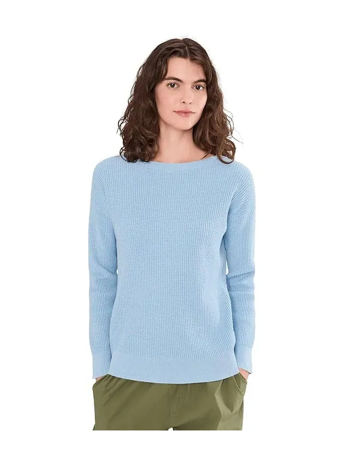 Свитер вафельный Sunwashed Waffle Pullover L.L.Bean — изображение 1 из 5, синий
