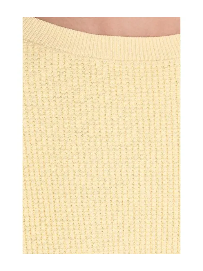 Свитер Waffle Sunwashed L.L.Bean — изображение 5 из 5, светлый желтый