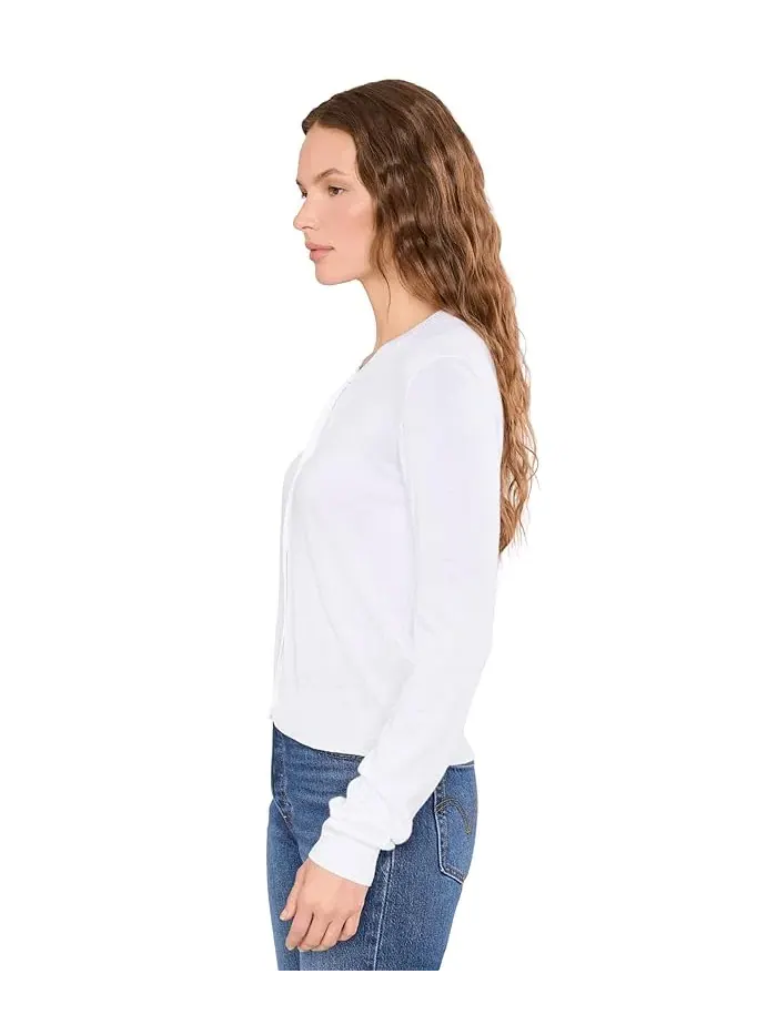 Свитер Splendid Erica Cardigan — изображение 3 из 5, белый