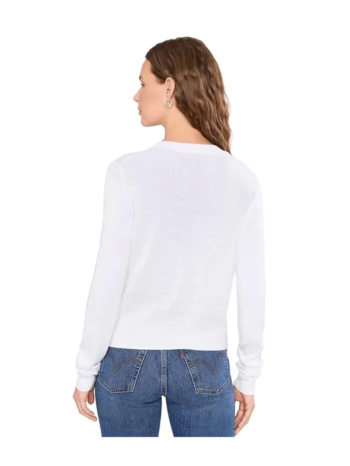 Свитер Splendid Erica Cardigan — изображение 4 из 5, белый