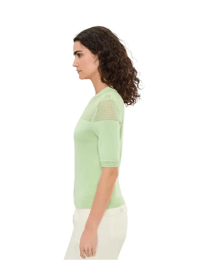 Свитер с открытой вязкой Mix Stitch Tee Sanctuary — изображение 3 из 5, черный