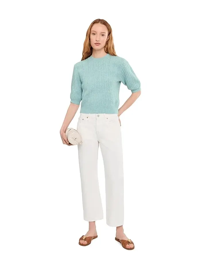 Свитер с отделкой стежками Charm Stitch Hazel Twinset Madewell — изображение 2 из 5, синий