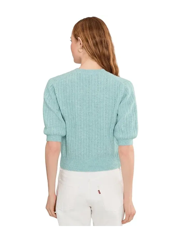 Свитер с отделкой стежками Charm Stitch Hazel Twinset Madewell — изображение 4 из 5, синий