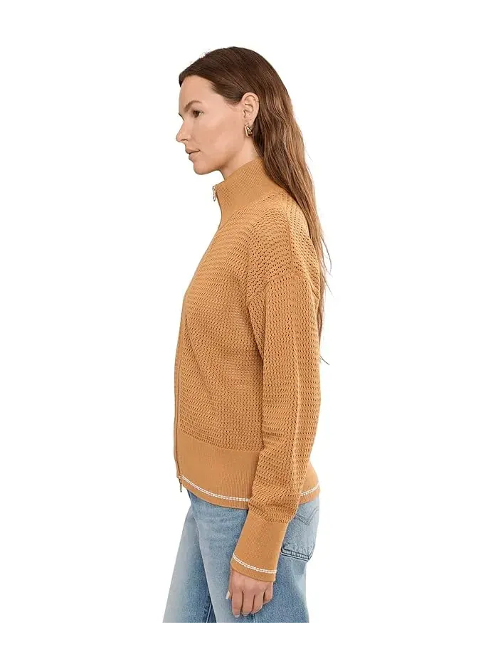 Свитер с застежкой-молнией Ina Zip Through Knit Varley — изображение 3 из 5, дымчато-серый