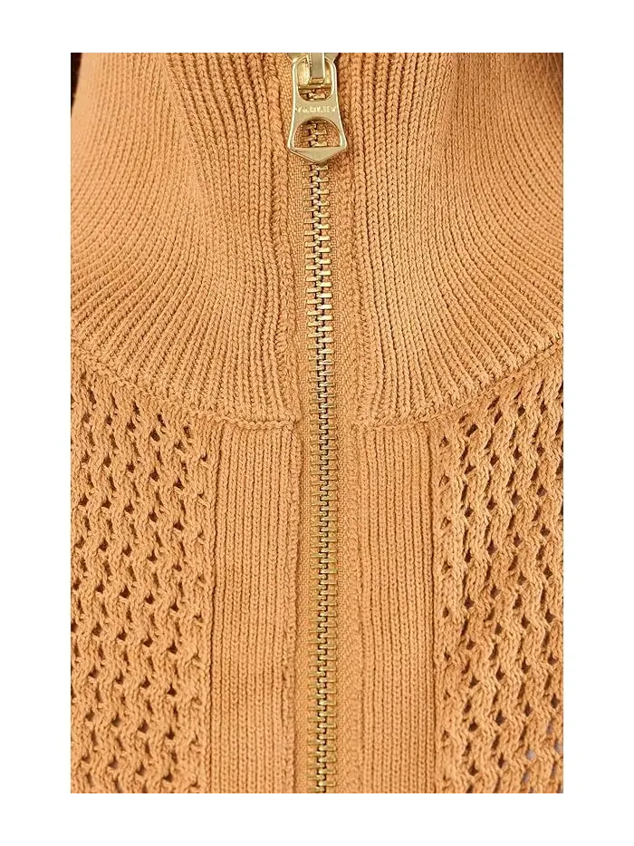 Свитер с застежкой-молнией Ina Zip Through Knit Varley — изображение 5 из 5, дымчато-серый