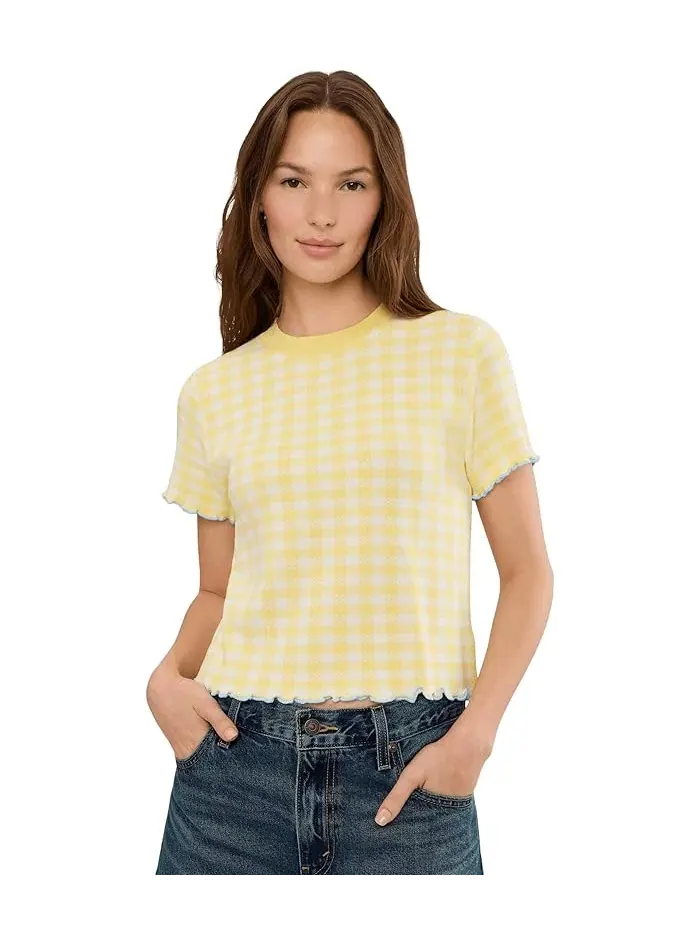 Свитер Poppy Lettuce Edge Sweater Tee 525 america — изображение 1 из 5, лимон-меранга