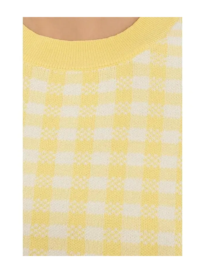 Свитер Poppy Lettuce Edge Sweater Tee 525 america — изображение 5 из 5, лимон-меранга