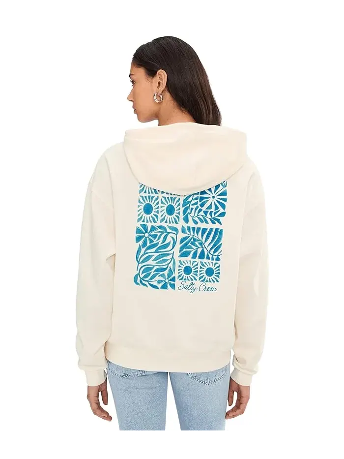 Худи Sunblock Hoodie Salty Crew — изображение 4 из 5, кремовый