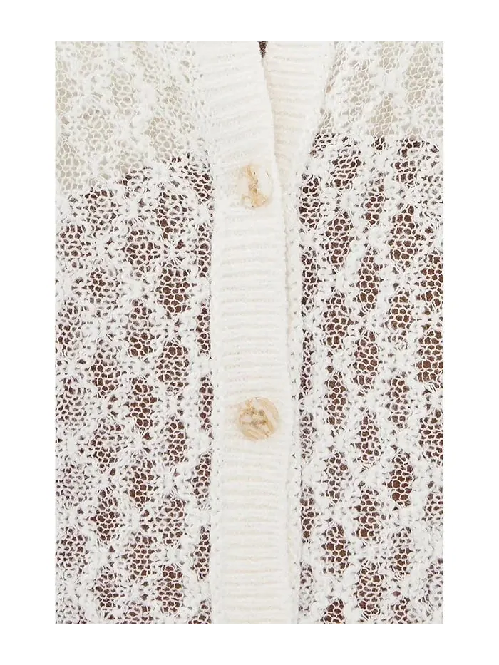 Свитер с контрастным узором Maris Free People — изображение 5 из 5, слоновая кость