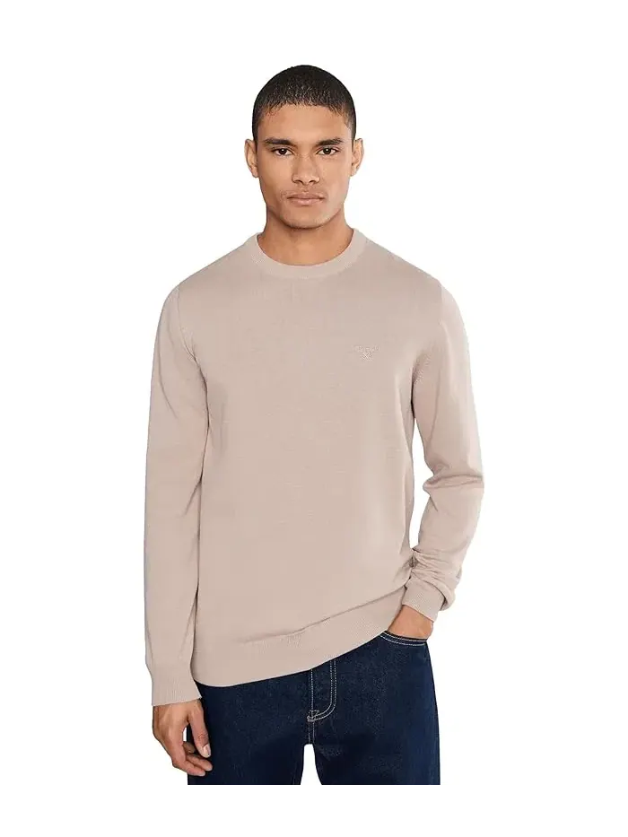 Свитер хлопковый Pima Cotton Crew Neck Barbour — изображение 1 из 5, дымка