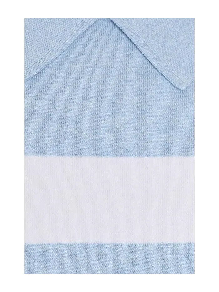 Свитер в полоску Phoebe Polo Stripe Splendid — изображение 5 из 5, белый