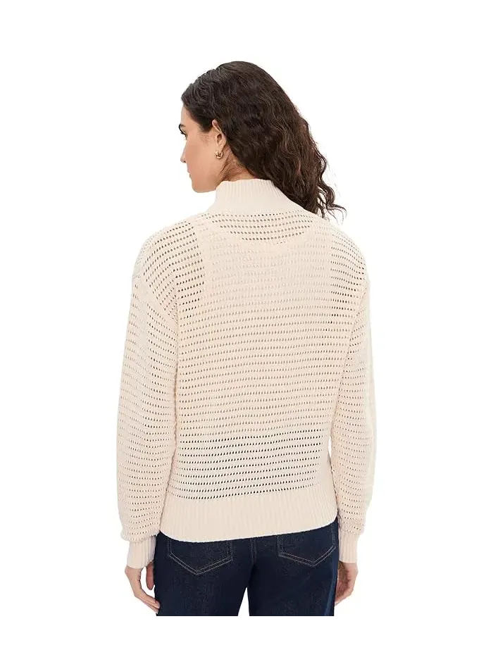 Свитер Open Knit 1/2 Zip Sanctuary — изображение 4 из 5, коллагеновый
