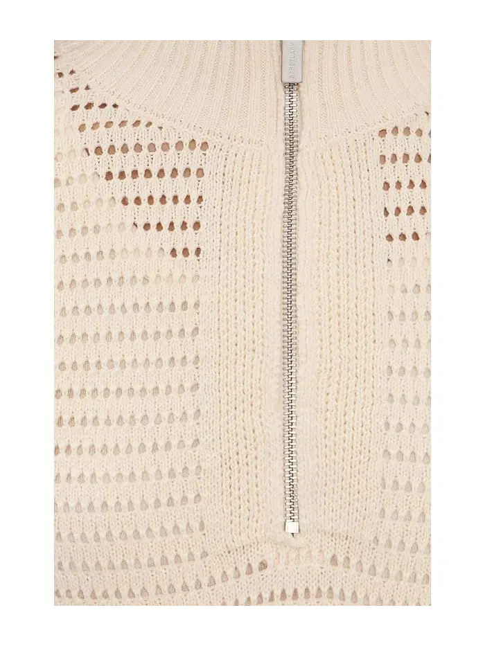Свитер Open Knit 1/2 Zip Sanctuary — изображение 5 из 5, коллагеновый