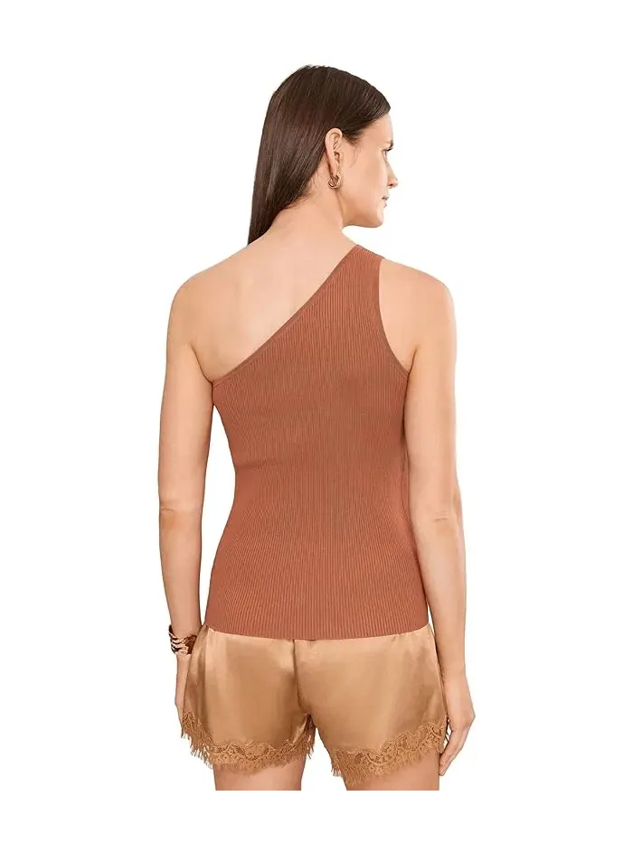 Свитер Rib-Knit One-Shoulder Lauren Ralph Lauren — изображение 4 из 5, красный