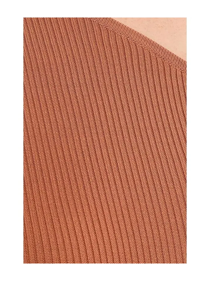 Свитер Rib-Knit One-Shoulder Lauren Ralph Lauren — изображение 5 из 5, красный